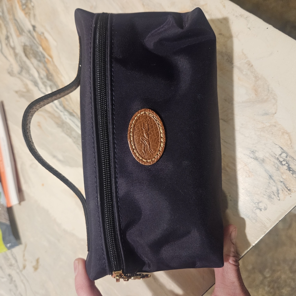 Longchamp Black Cosmetic Pouch